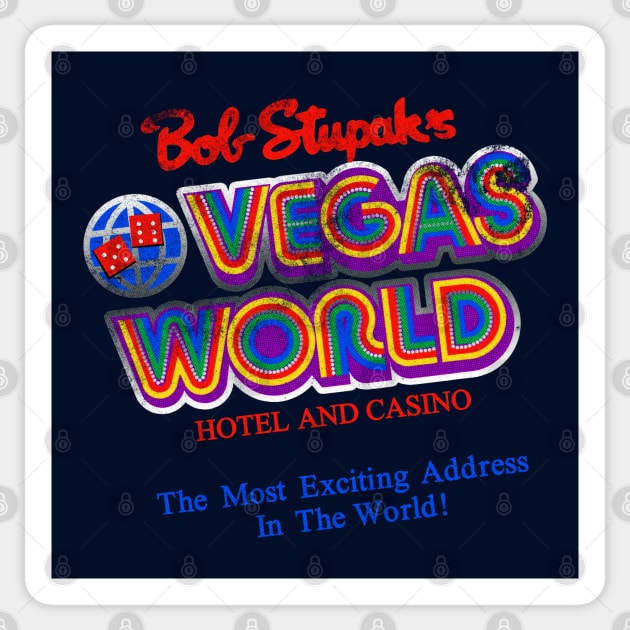 Vintage Vegas World Hotel and Casino Sticker by StudioPM71